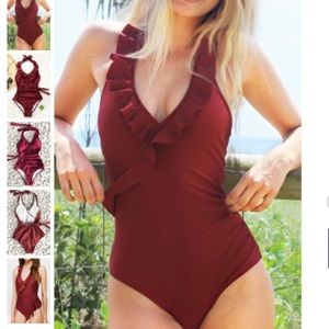Cupshe Falbala One Piece Swimsuit